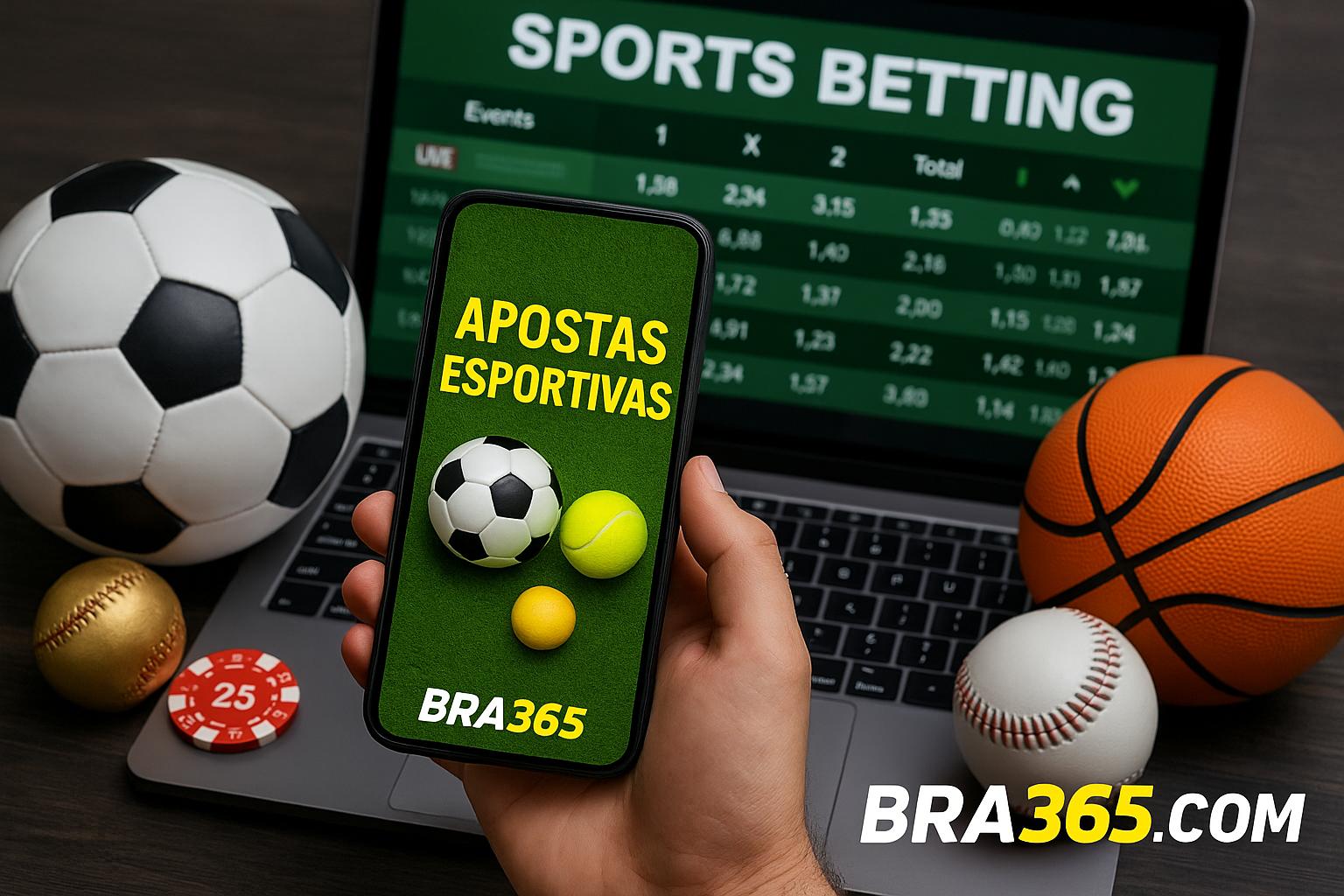 Aposte em apostas esportivas no cassino online BRA365.COM