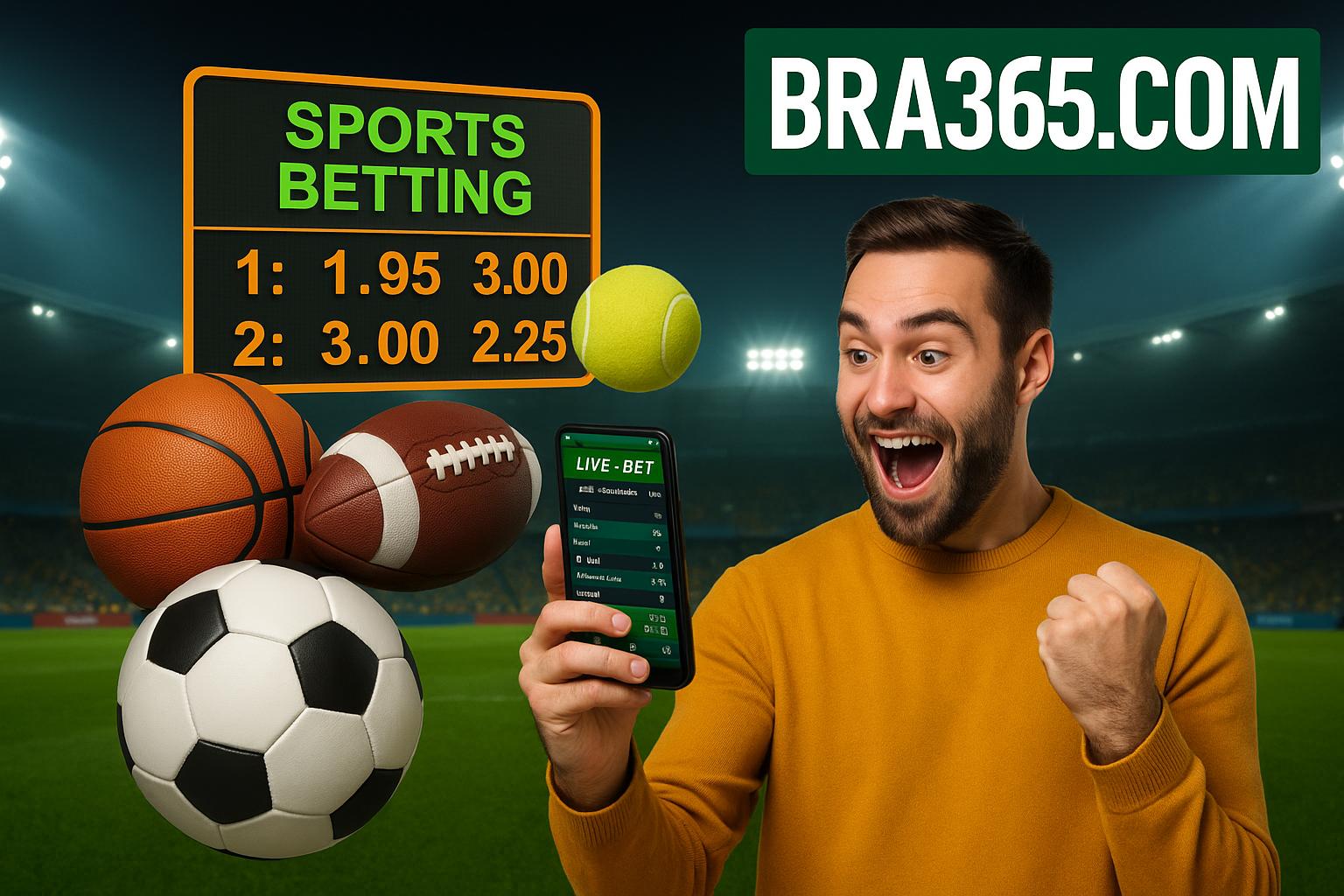 Apostas esportivas no cassino online BRA365.COM